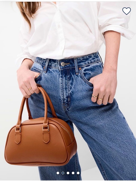 Old Navy Handbags - Y2K  Cognac Dome Satchel Shoulder Bag